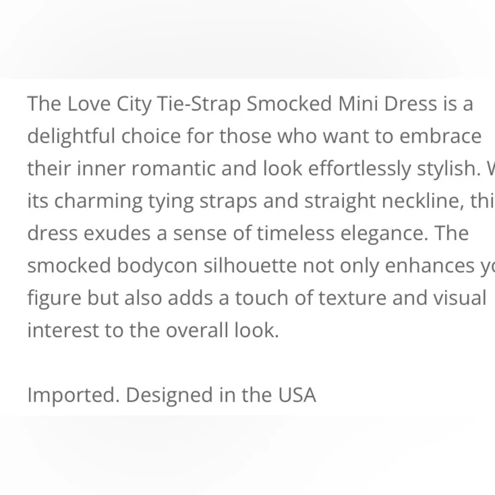 NWT HYFVE Tie Strap Smocked Mini Dress - Picture 7 of 8